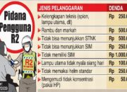 Denda Pelanggaran Lalu Lintas: Jenis Besaran dan Cara Membayarnya!