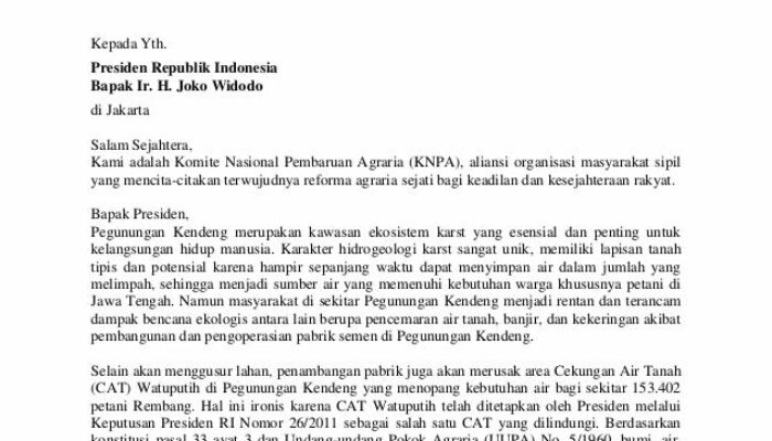 Contoh Surat Terbuka untuk Presiden: Suara Rakyat dalam Tulisan!