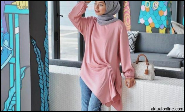 10 Gambar Baju Pink Polos Cocok Dengan Jilbab Warna Apa | JejakPiknik.com