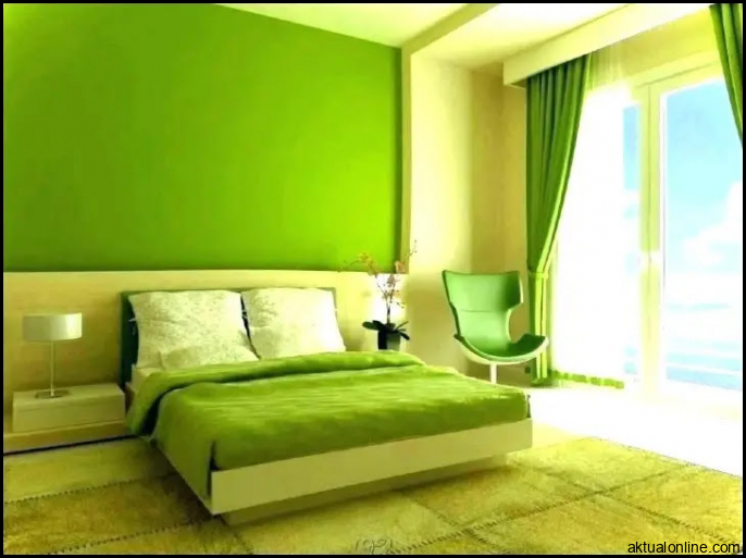 Cat Tembok Warna Hijau Lemon, Mint & Ice ⋆ RWHome.web.id