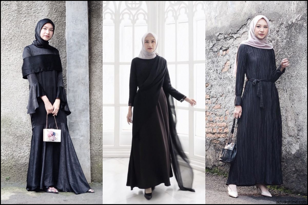 Dress Hitam Cocok dengan Jilbab Warna Apa?